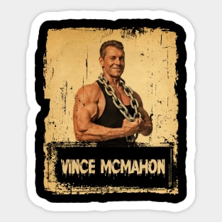 VINCE Mcmahon //Yakinlah Artisan Designs Sticker